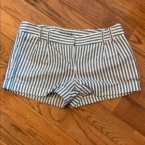 Express striped linen/cotton shorts